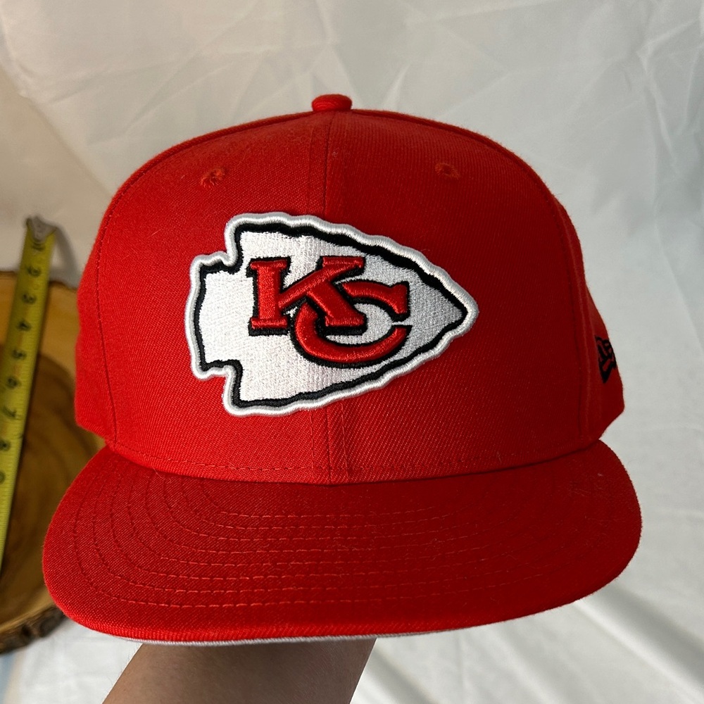 NFL Kansas City Chiefs New Era Fifty Nine hard bill adjustable cap one size - Picture 1 of 7